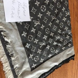 Louis Vuitton- Black Denim Shawl